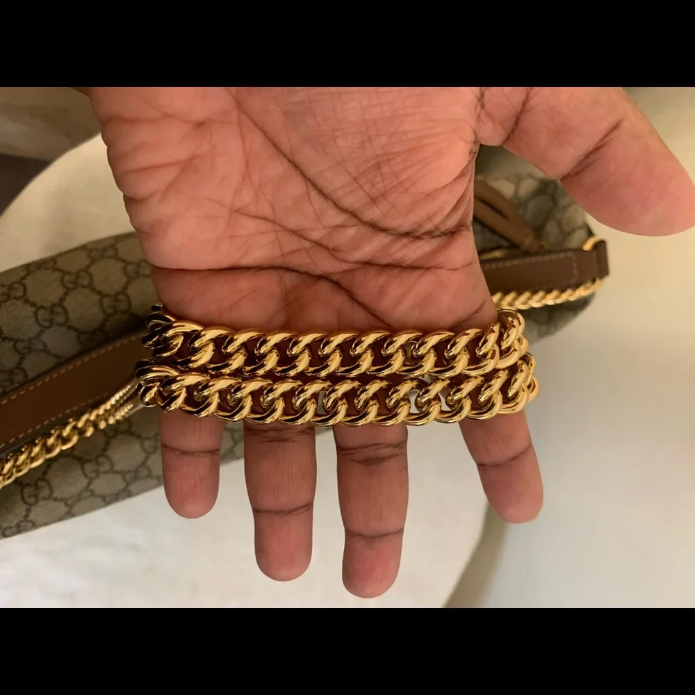 Gucci Supreme Canvas Hobo Bag Two Way Chain - Picture 7 of 16